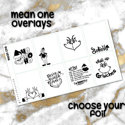 Mean One | Foiled Holiday Overlay