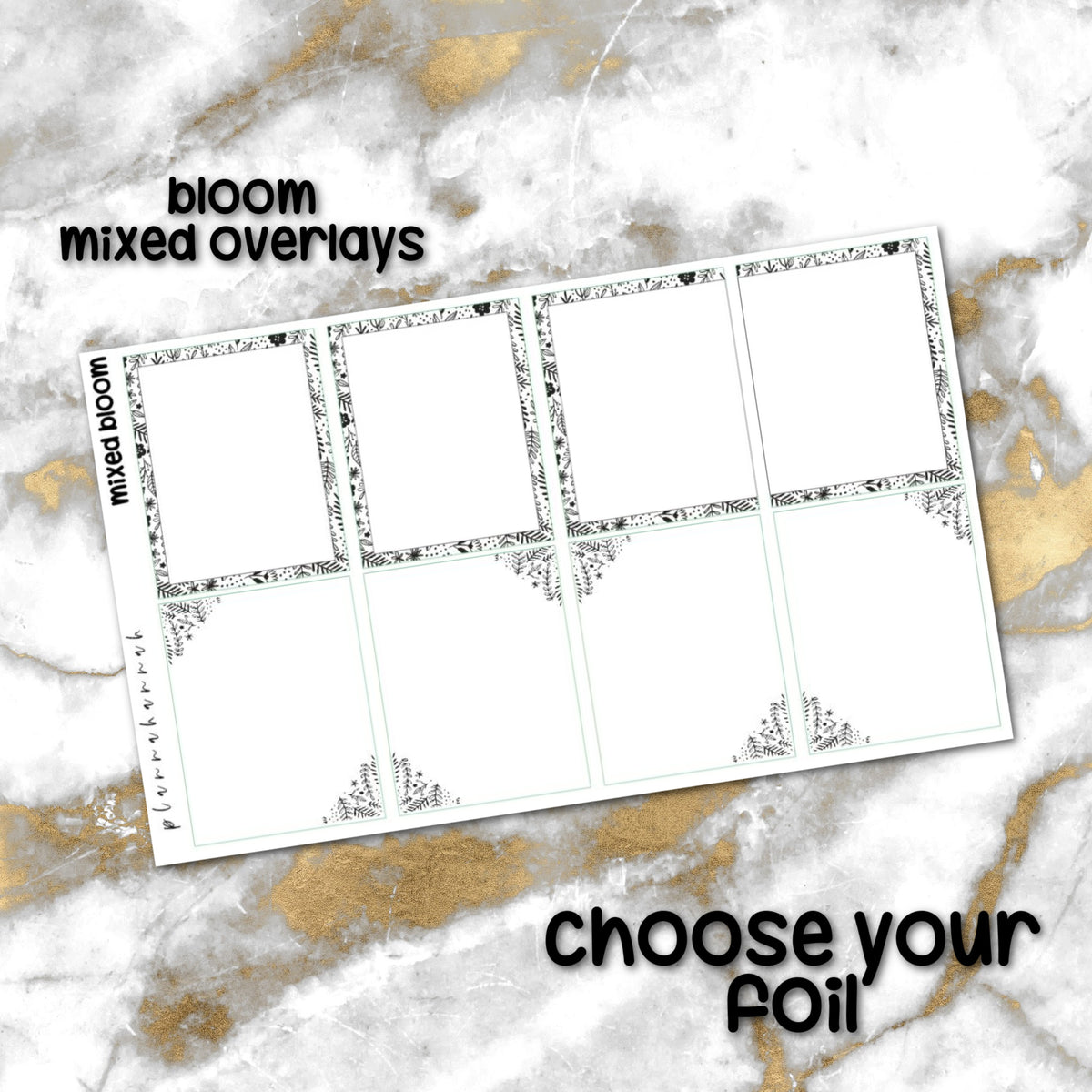 Mixed Bloom | Foiled Overlay