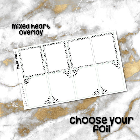 Mixed Hearts | Foiled Overlay