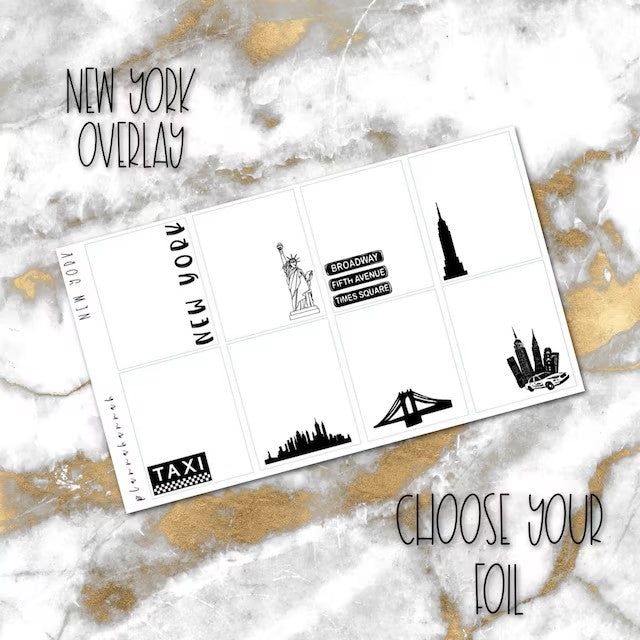 New York | Foiled Overlay