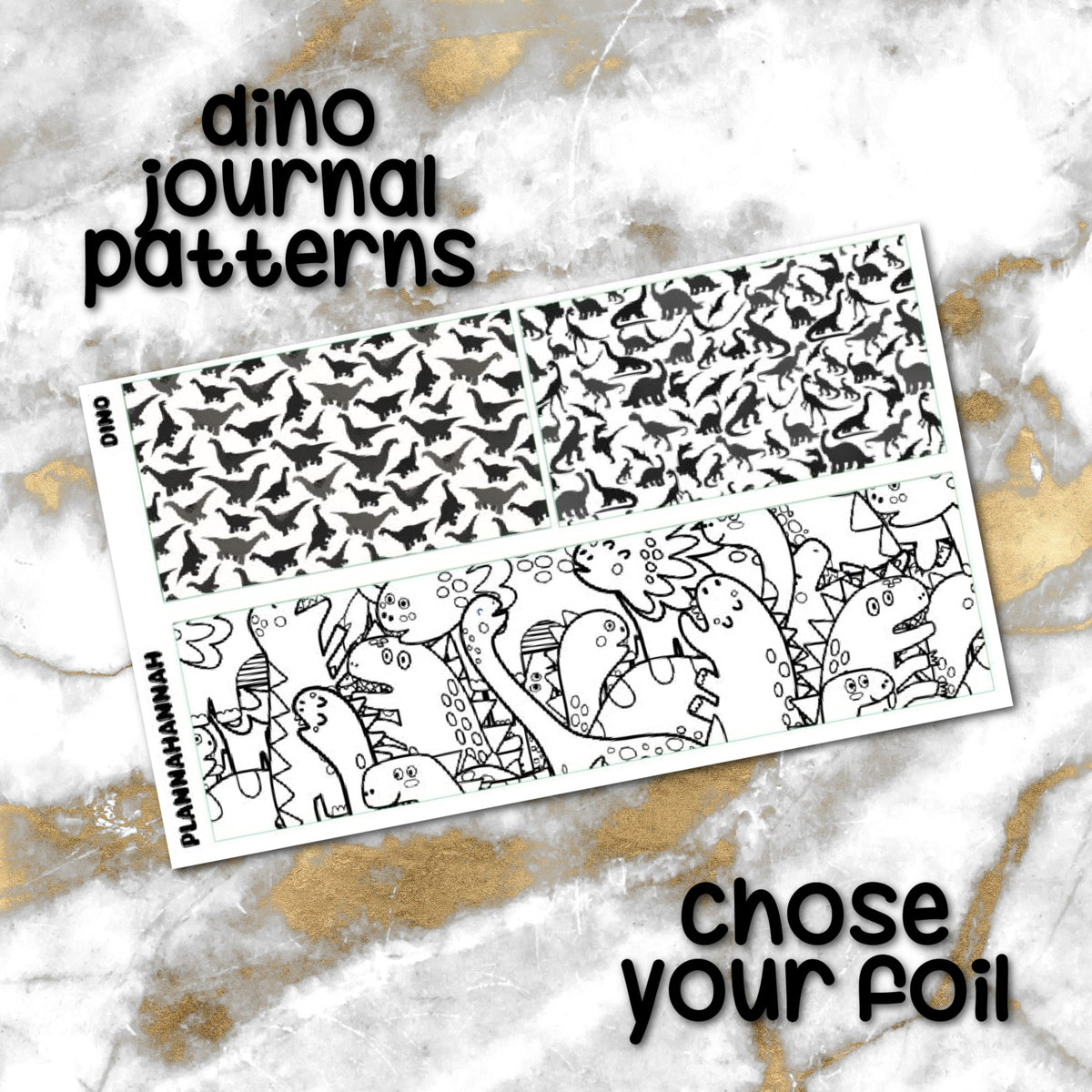 Dino | Foiled Journaling Patterns