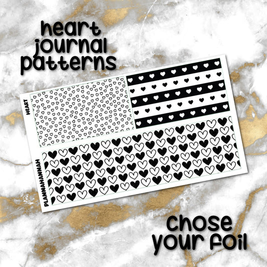 Heart | Foiled Journaling Patterns