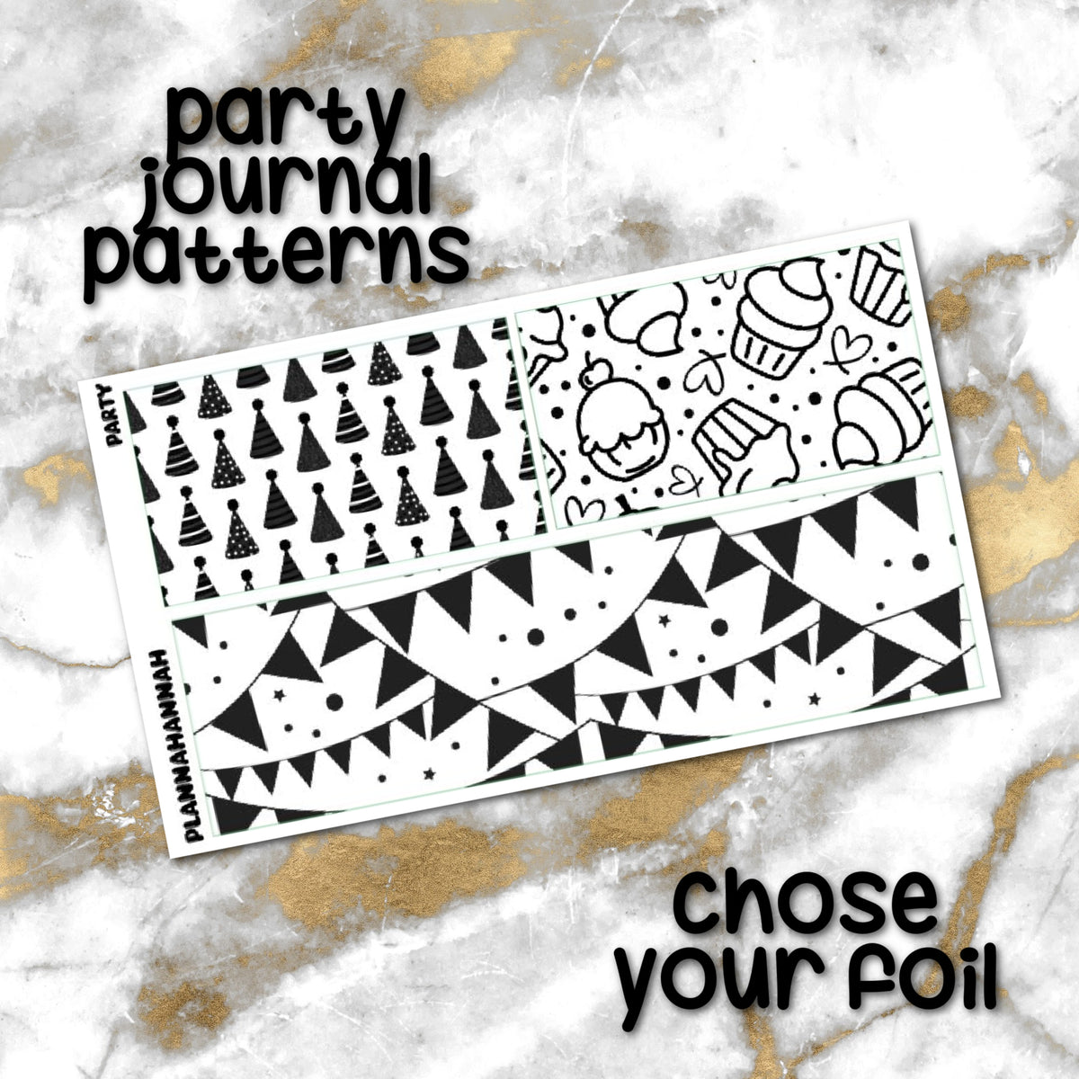 Party | Foiled Journaling Patterns