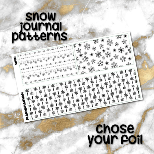 Snow | Foiled Journaling Patterns