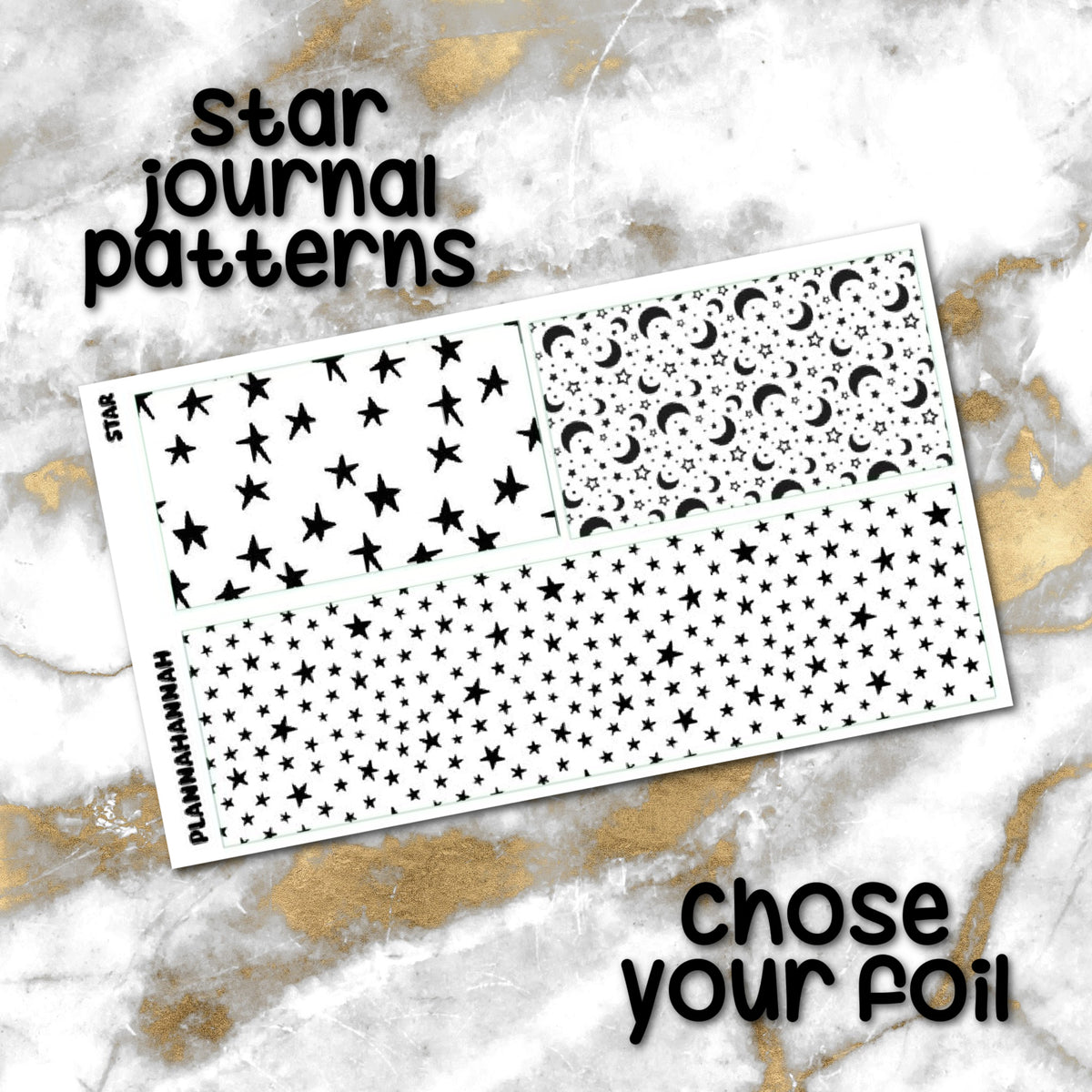 Star | Foiled Journaling Patterns