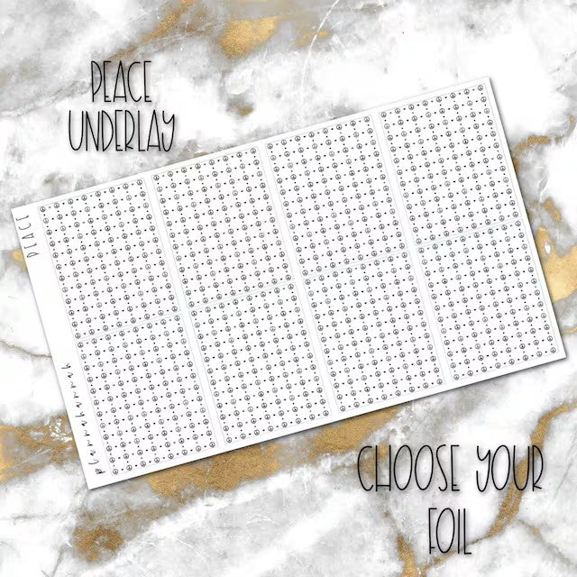 Peace | Foiled Underlay