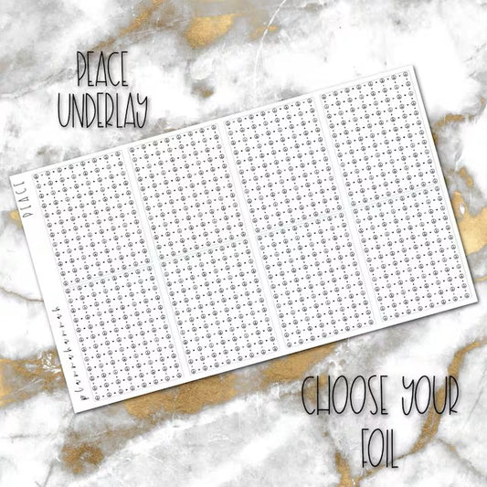 Peace | Foiled Underlay