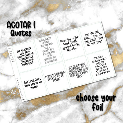 ACOTAR 1 | Foiled Quote