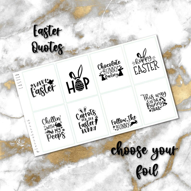 Easter | Foiled Quote