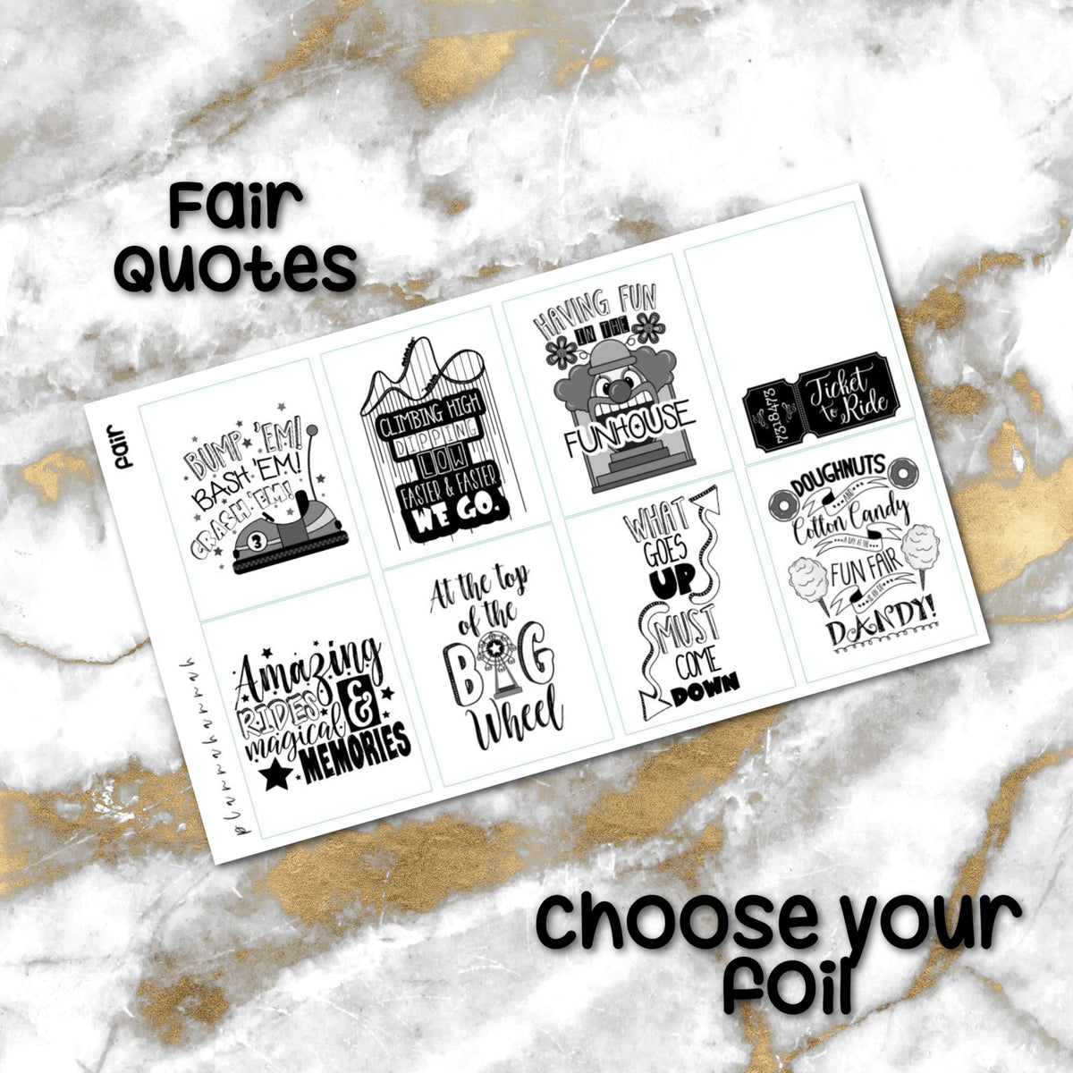 Fair | Foiled Quotes
