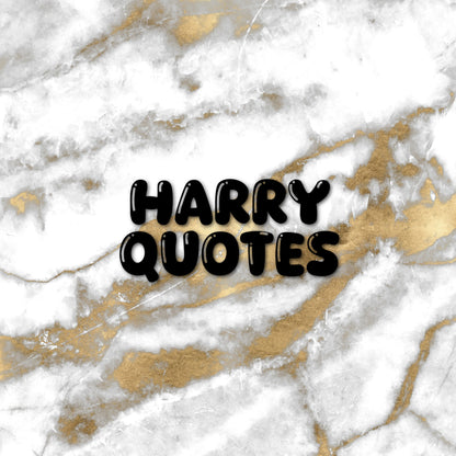 Harry | Foiled Fandom Quotes