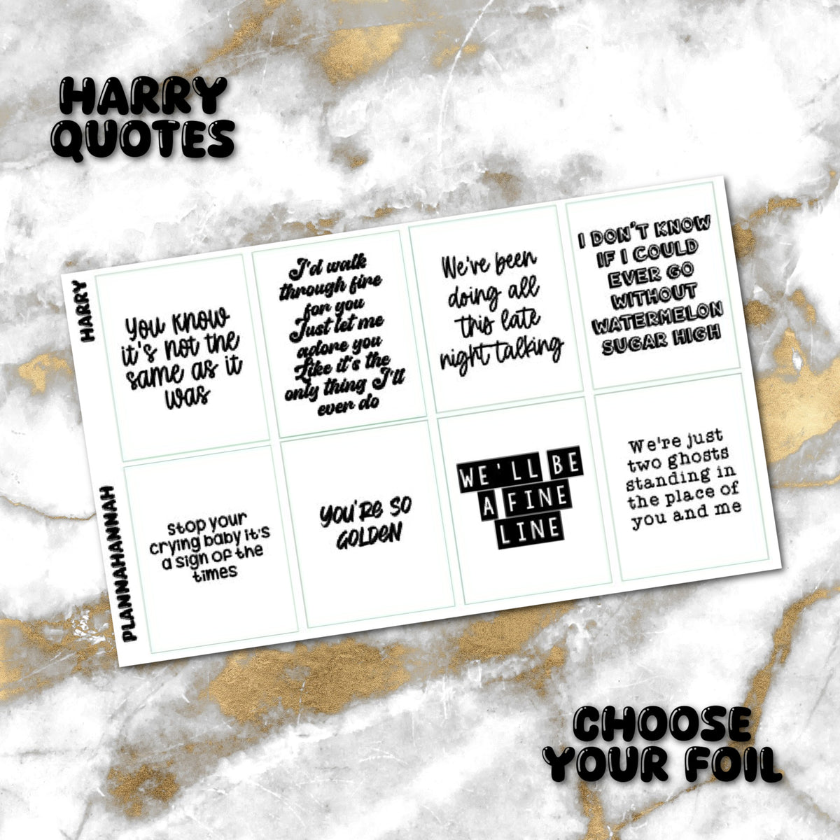 Harry | Foiled Fandom Quotes