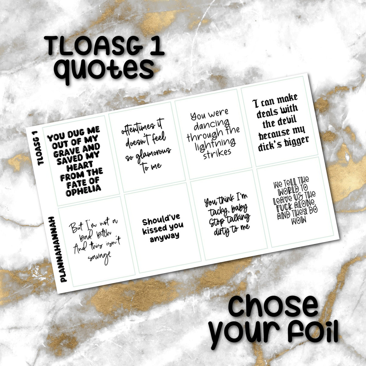 TLOASG 1 | Foiled Quote