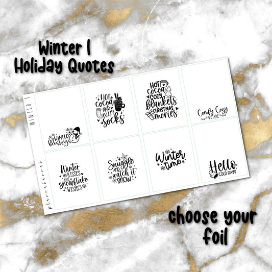 Winter 1 | Foiled Holiday Quotes