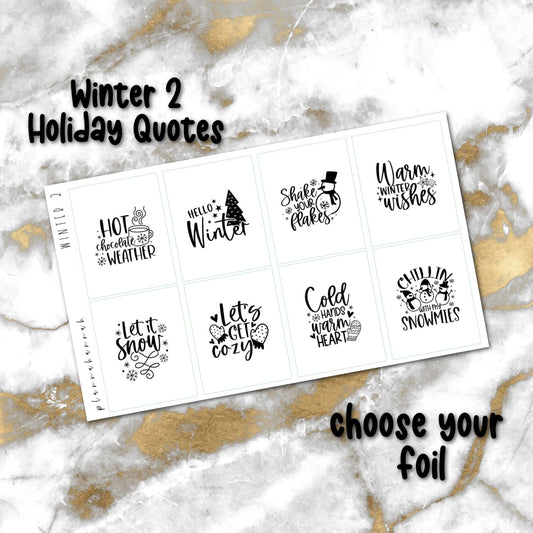 Winter 2 | Foiled Holiday Quotes
