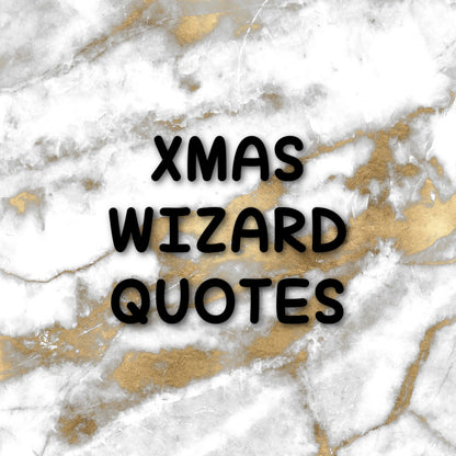 Xmas Wizard | Foiled Holiday Quotes