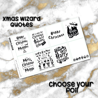 Xmas Wizard | Foiled Holiday Quotes