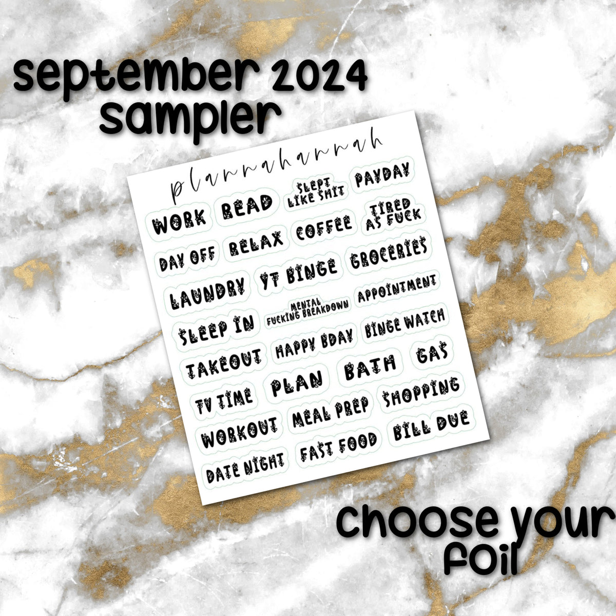 September 2024 FOTM | Foiled Script Sampler