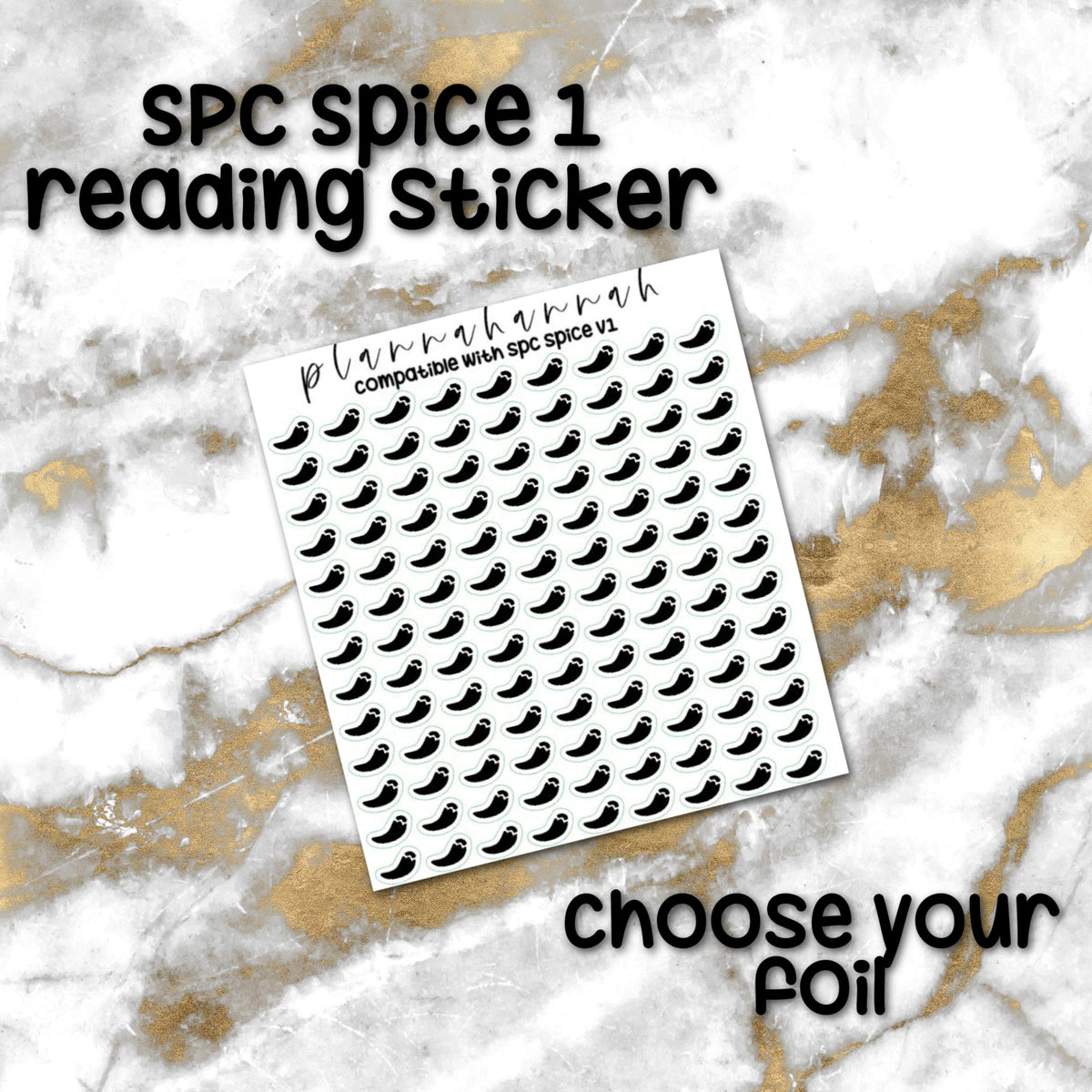 SPC Spice 1 | Foiled Reading Journal Deco