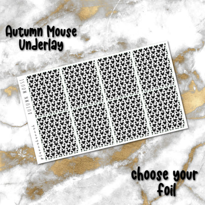 Autumn Mouse | Foiled Underlays
