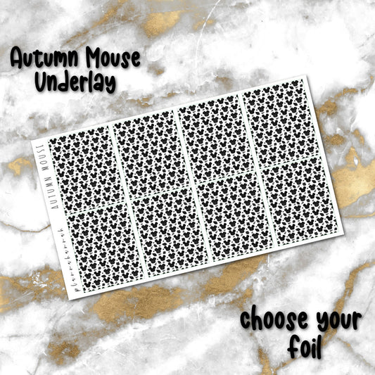 Autumn Mouse | Foiled Underlays