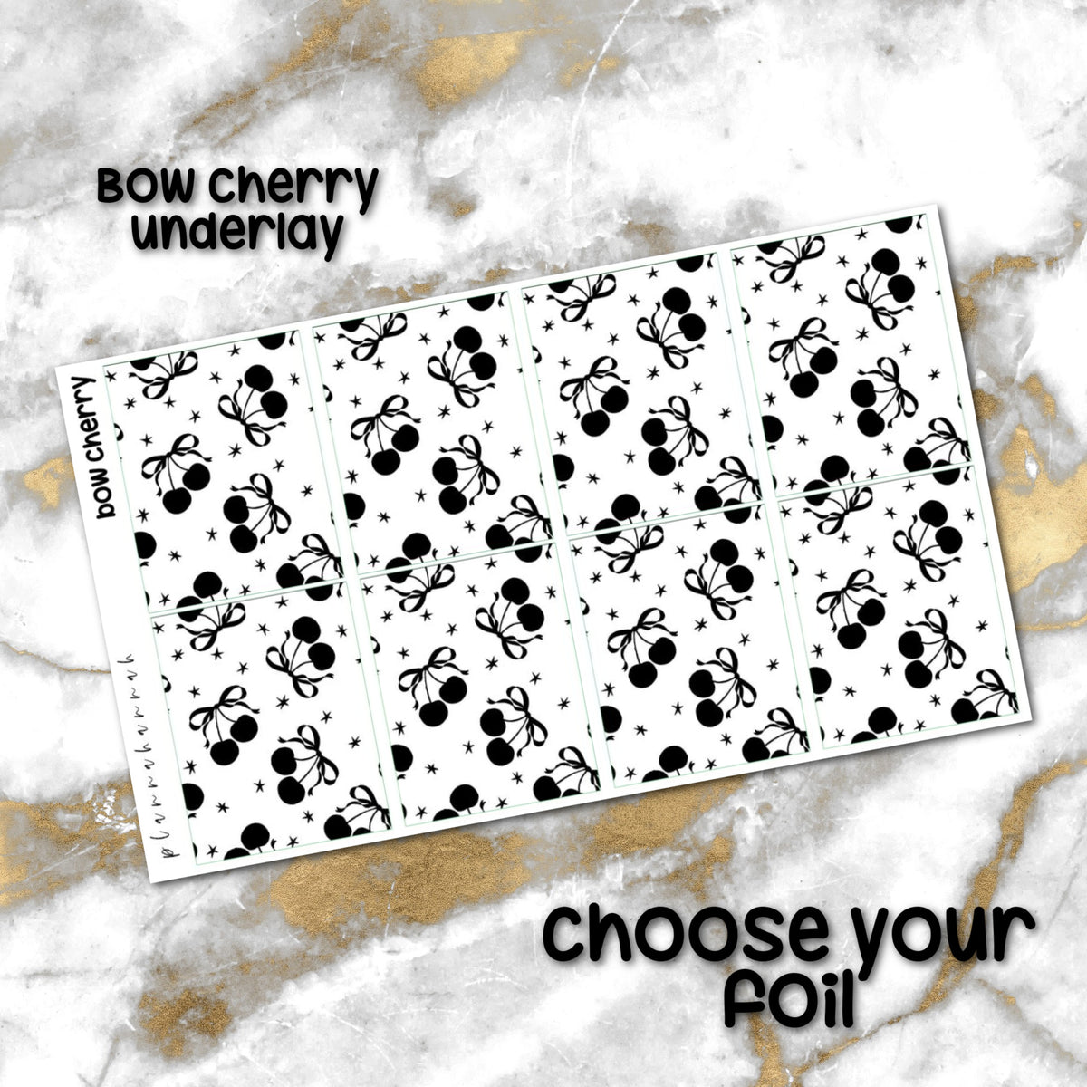 Bow Cherry | Foiled Underlay