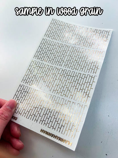 Brick 2 | Foiled Underlay