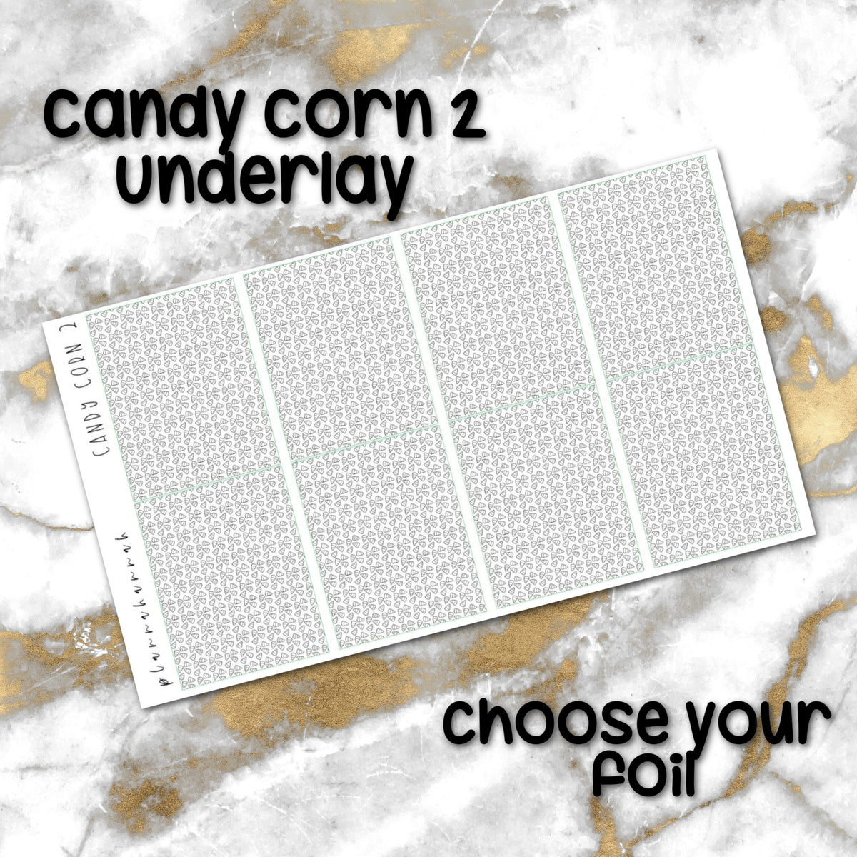 Candy Corn 2 | Foiled Halloween Underlays