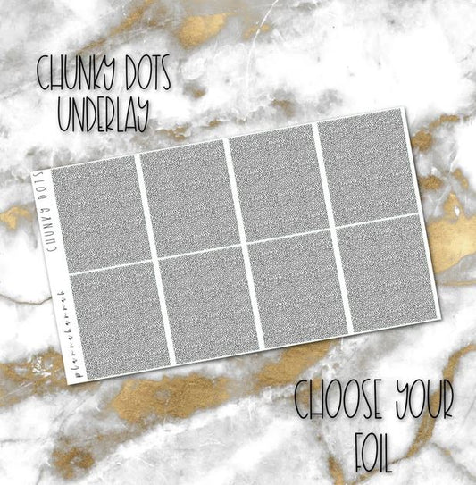 Chunky Dots | Foiled Underlay