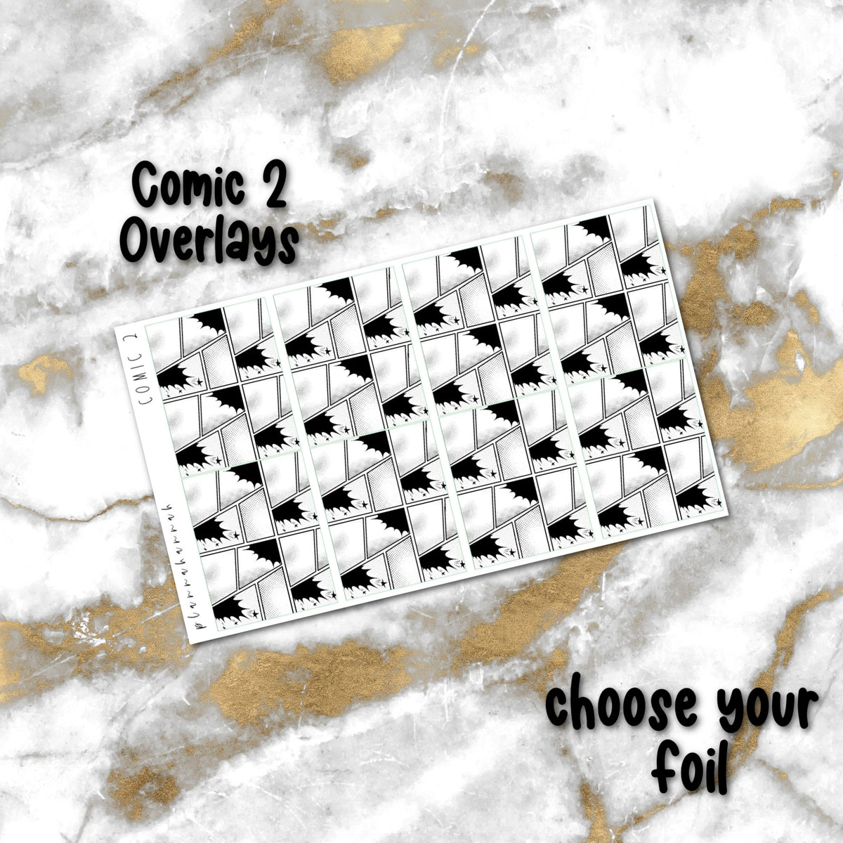 Comic 2 | Foiled Underlay