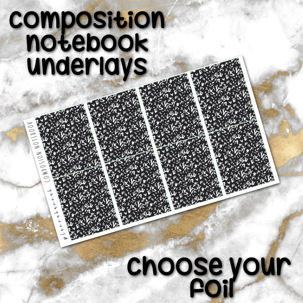 Composition Notebook | Foiled Underlay