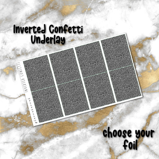 Inverted Confetti | Foiled Underlay