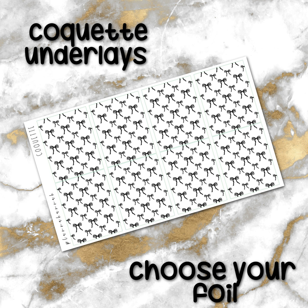 Coquette | Foiled Underlay
