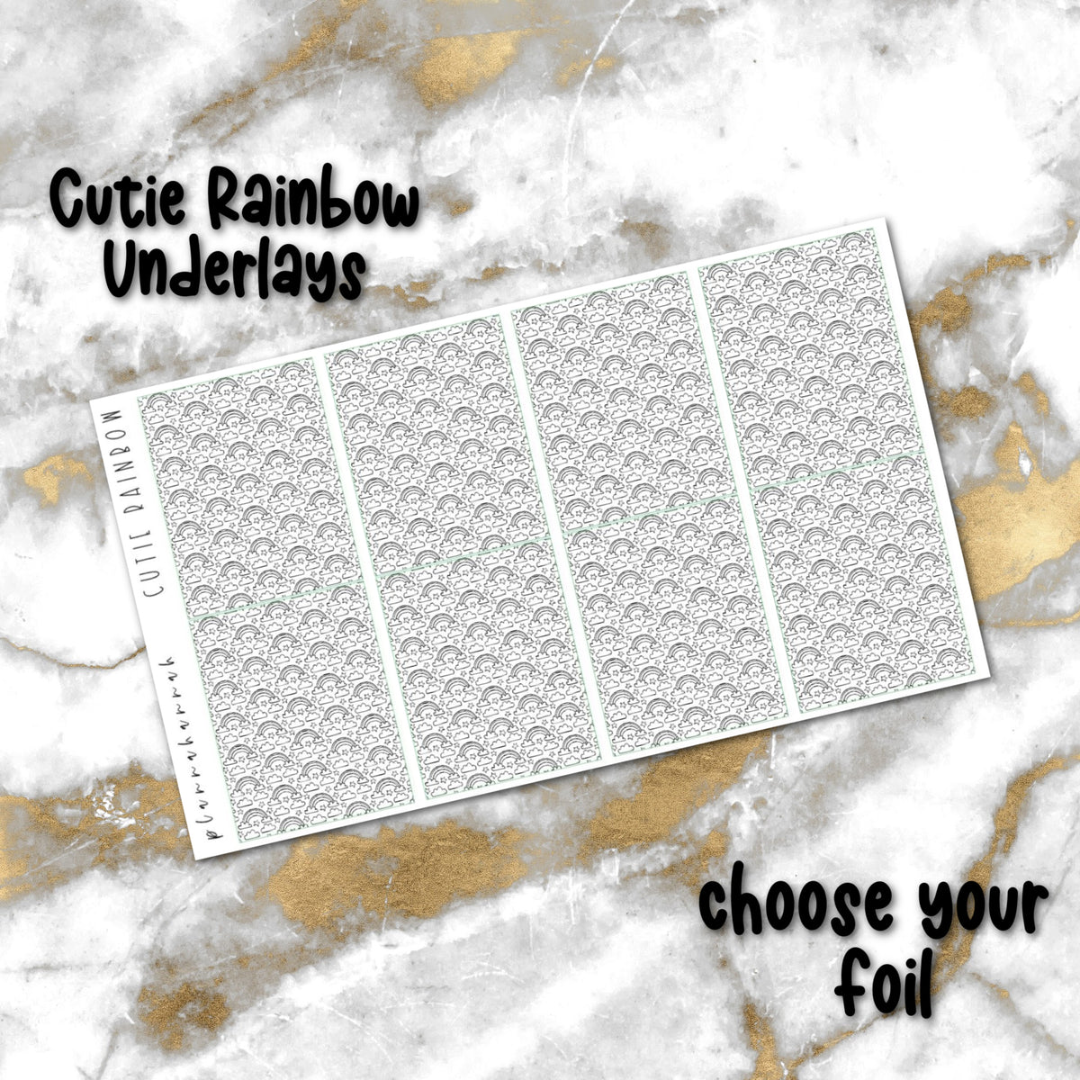 Cutie Rainbow | Foiled Underlay