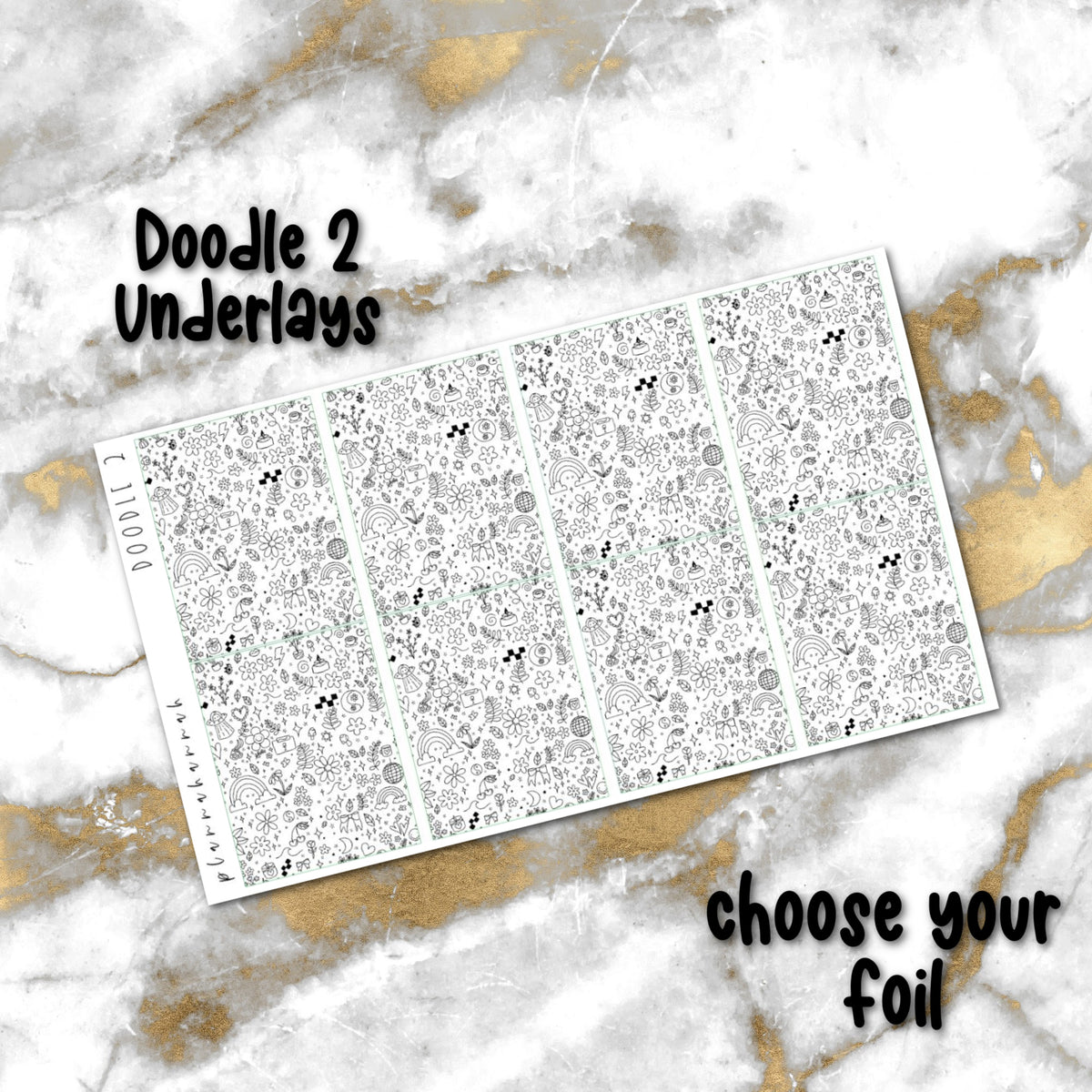Doodle 2 | Foiled Underlay