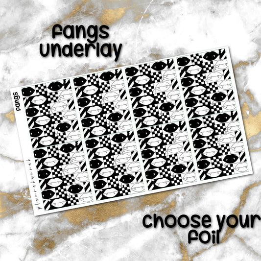 Fangs | Foiled Underlay