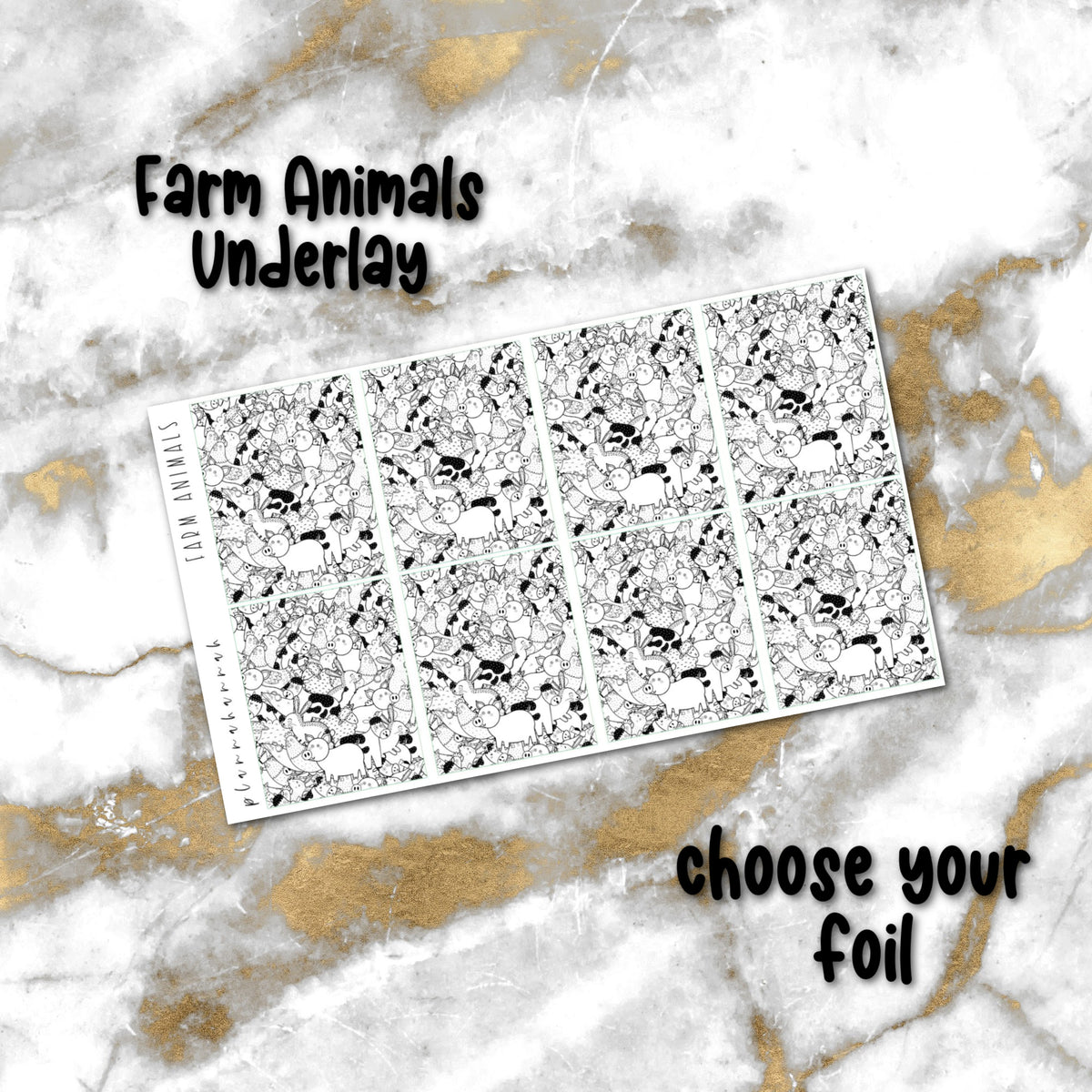 Farm Animals | Foiled Underlay