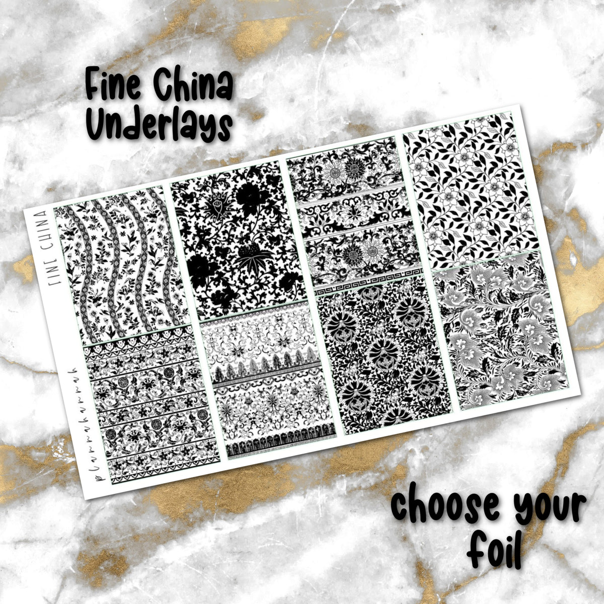 Fine China | Foiled Underlay