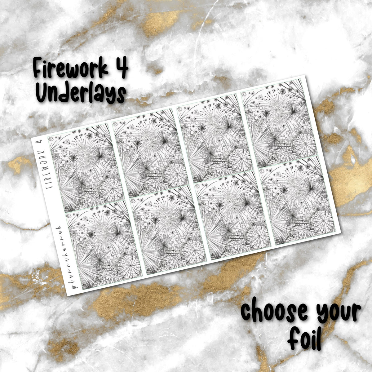 Firework 4 | Foiled Underlay