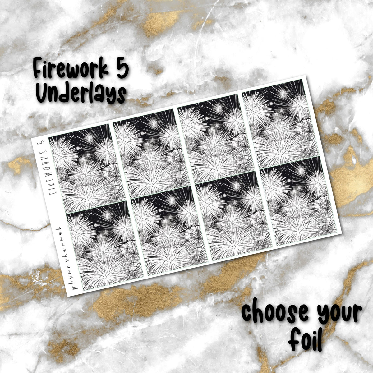 Firework 5 | Foiled Underlay