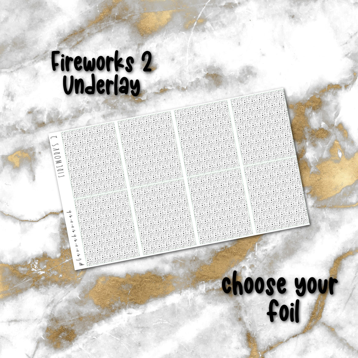 Fireworks 2 | Foiled Underlay