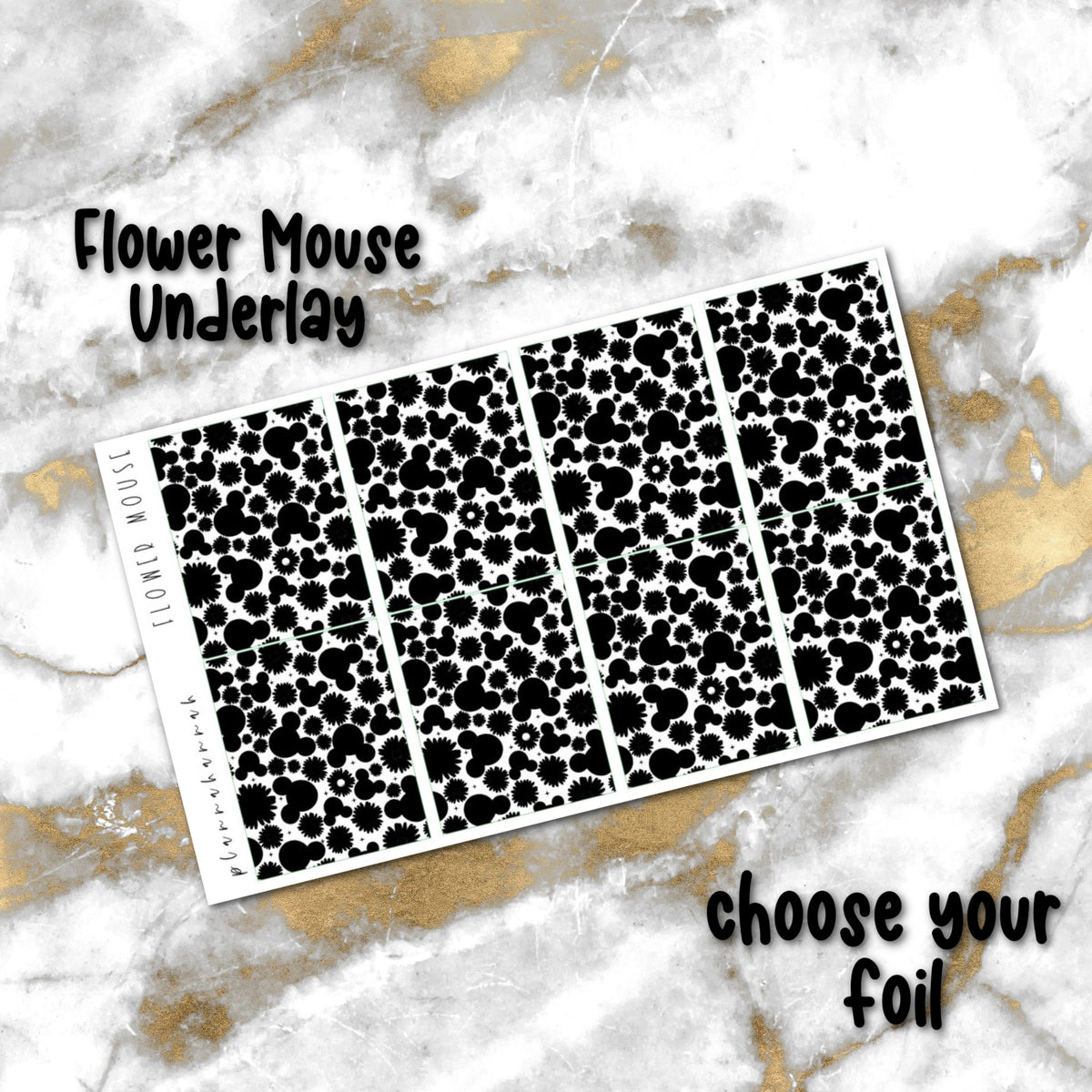 Flower Mouse | Foiled Underlay