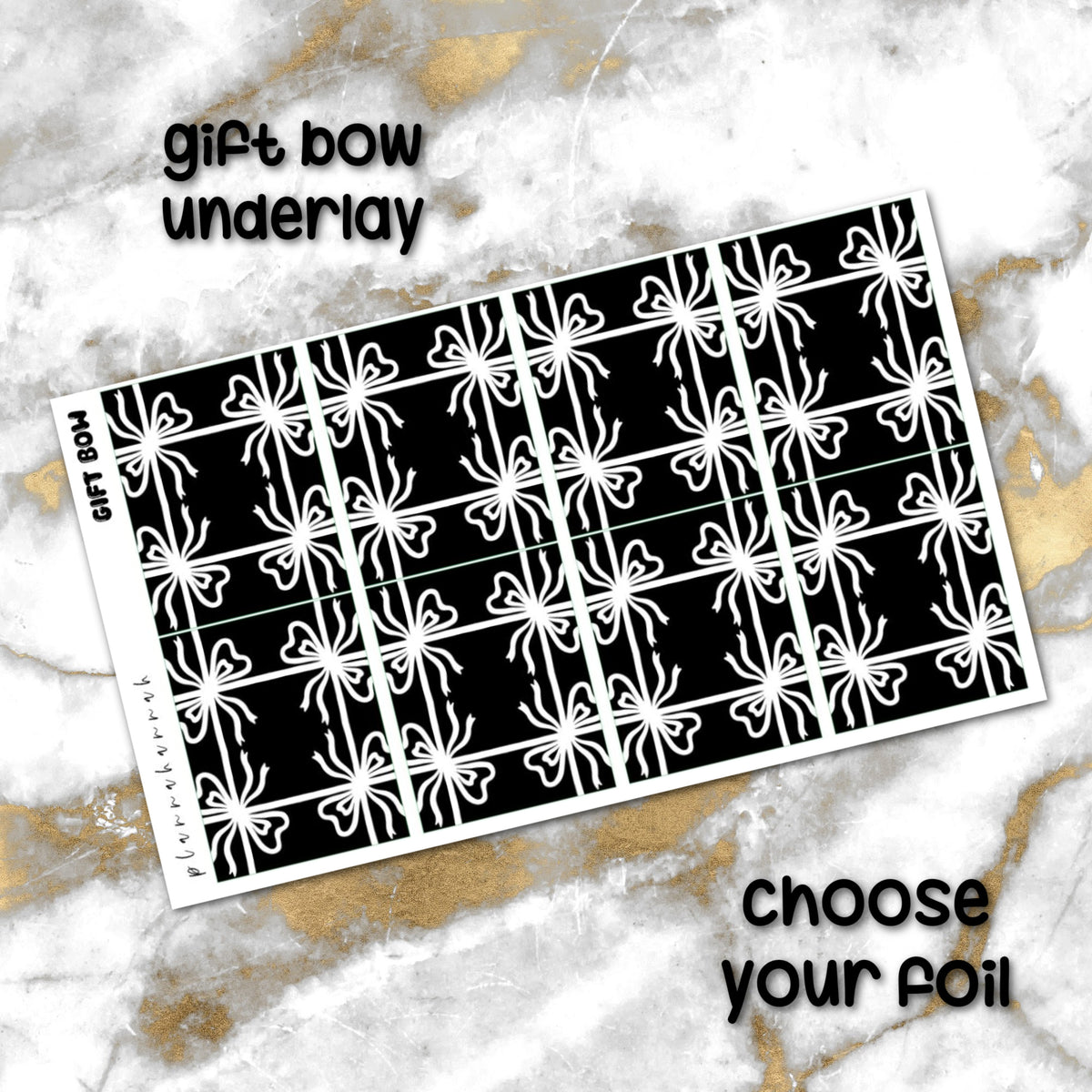 Gift Bow | Foiled Holiday Underlays