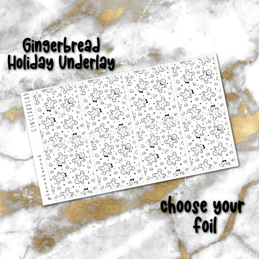 Gingerbread | Foiled Holiday Underlays