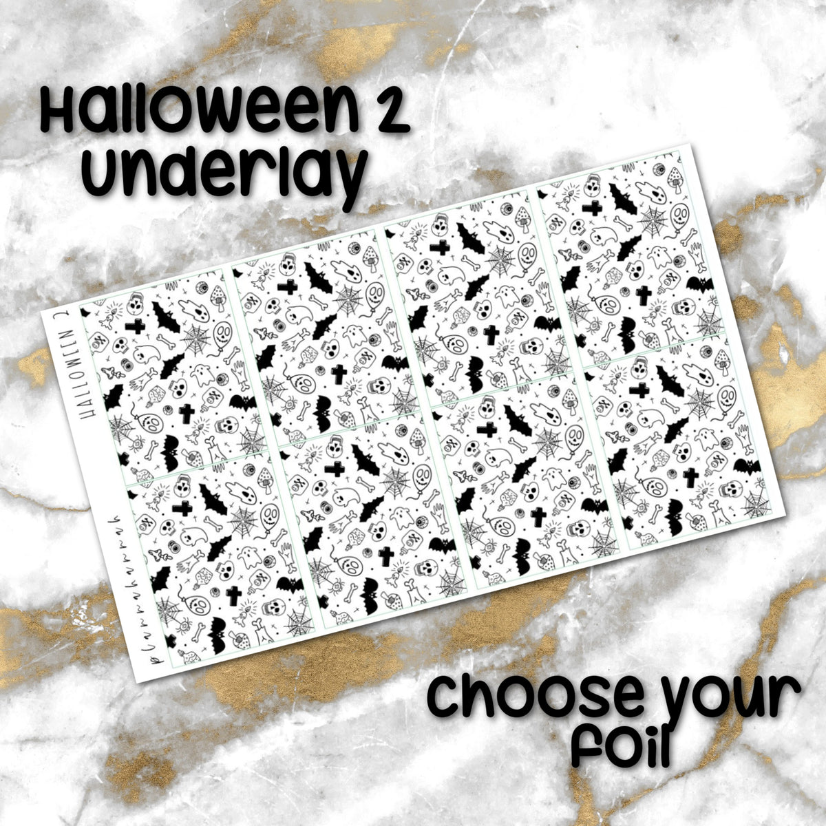 Halloween 2 | Foiled Halloween Underlays