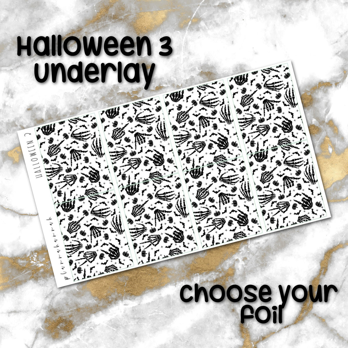 Halloween 3 | Foiled Halloween Underlays