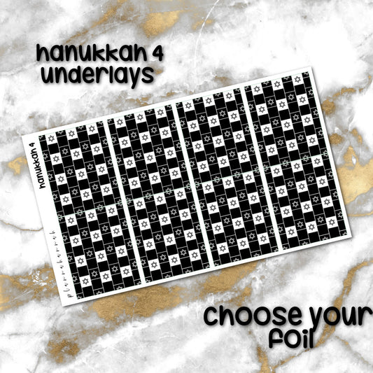 Hanukkah 4 | Foiled Holiday Underlays