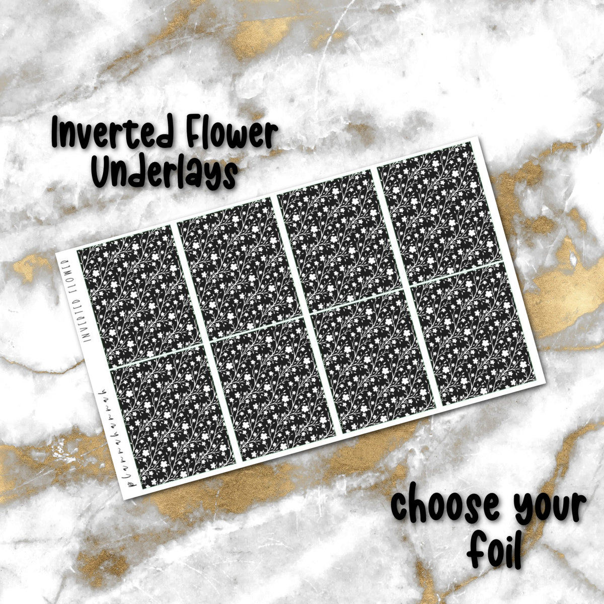 Inverted Flower | Foiled Underlay