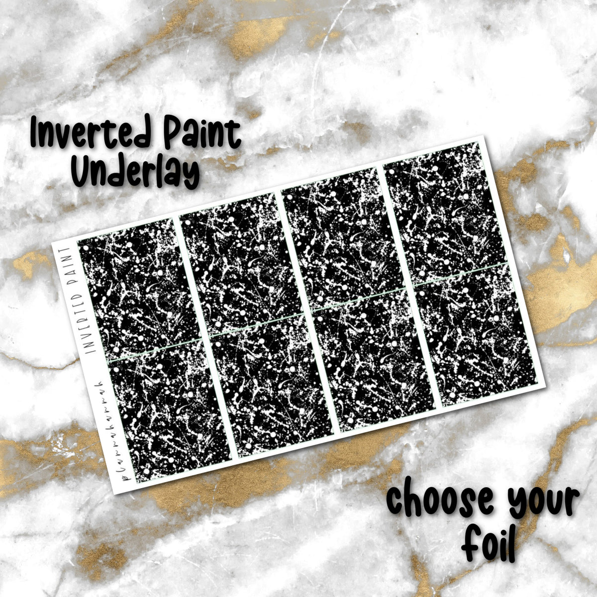 Inverted Paint | Foiled Underlay