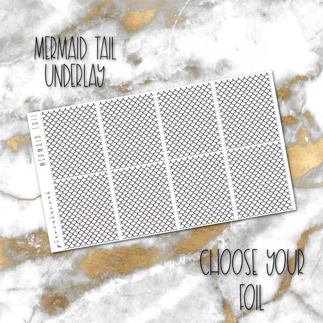 Mermaid Tail | Foiled Underlay